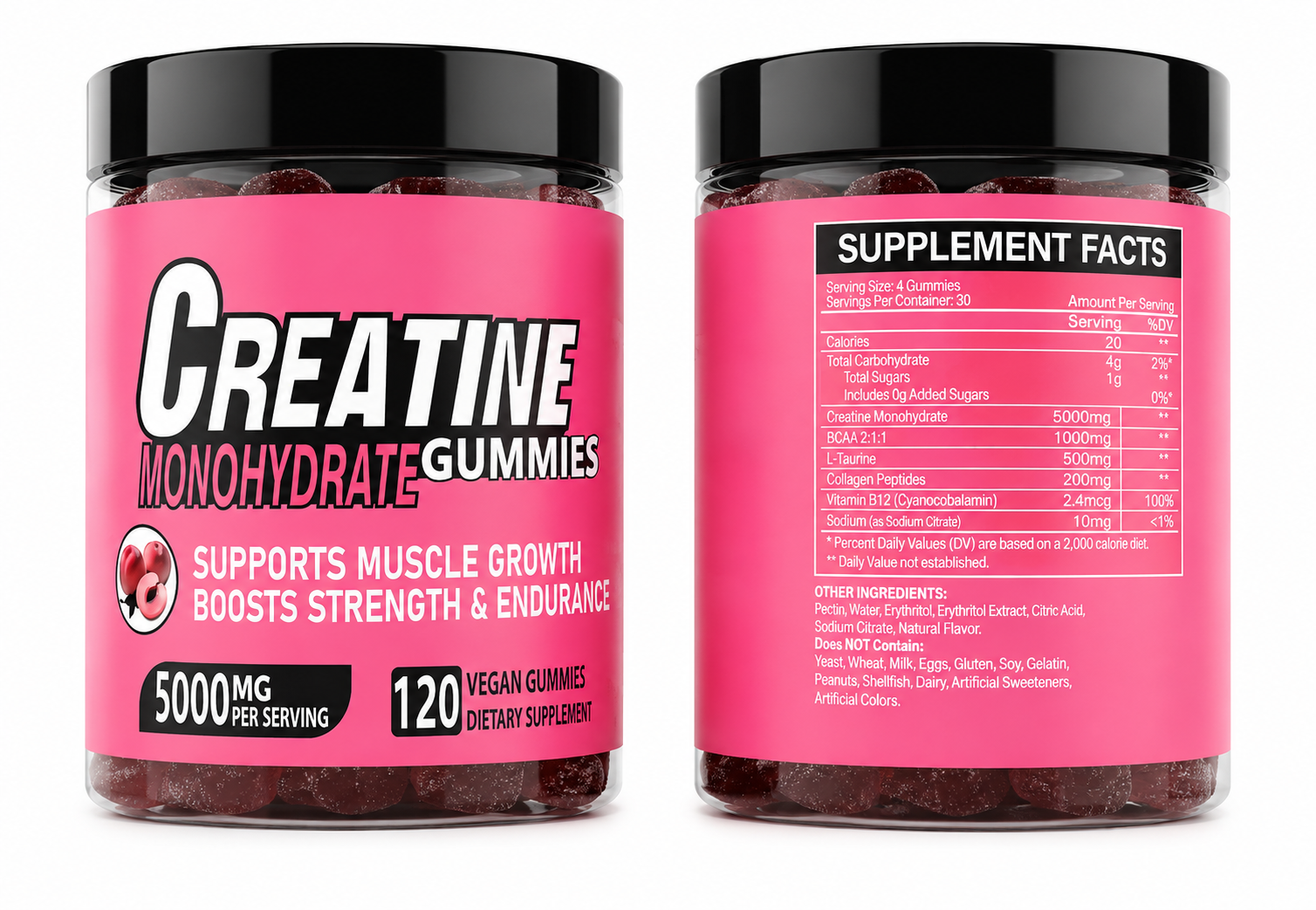 Creatine Monohydrate Gummies -5000MG