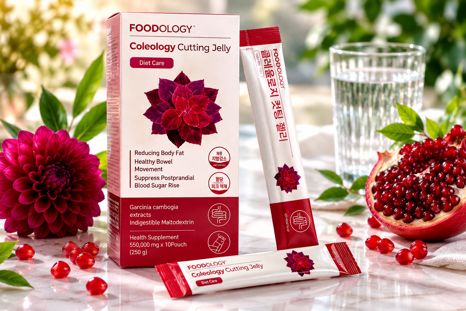 Slim Jelly Strips con Garcinia Cambogia, Chia e Melograno